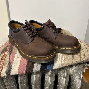 Dr Martens 8053 Crazy Horse Brown Leather Shoes Sz 39